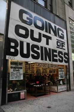 No customers means you're going out of business